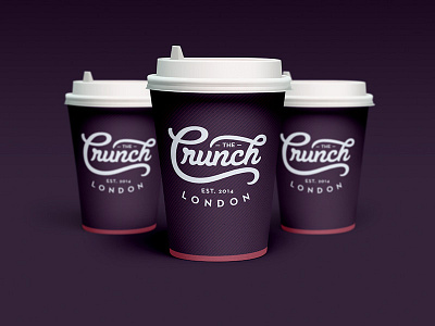 The Crunch Coffee coffee graphic design identity lettering logo logomark type typography