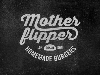 Mother Flipper graphic design grunge identity lettering logo old retro texture type typography vintage