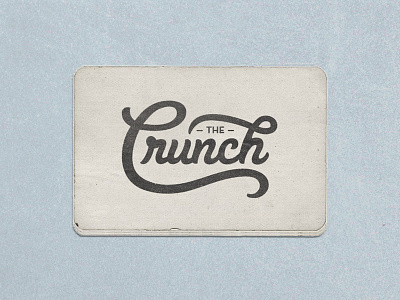 Crunch business cards graphic design grunge identity lettering logo old retro texture type typography vintage