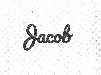 Jacob graphic design grunge identity lettering logo old retro texture type typography vintage