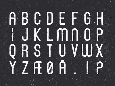 Font in progress custom font lettering texture typography vintage