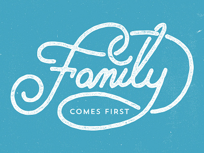 Family graphic design grunge identity lettering logo old retro texture type typography vintage
