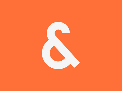 Ampersand 3 ampersand geometric graphic design lettering logo logomark