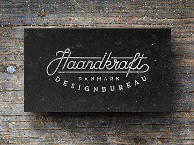 Haandkraft business cards business card design graphic design lettering logo logomark minimalistic typography