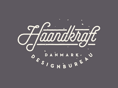 Haandkraft design graphic design lettering logo logomark type typography