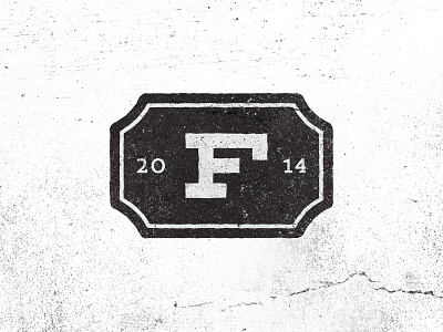 F graphic design grunge identity lettering logo old retro texture type typography vintage