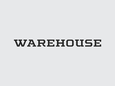 Warehouse logotype design graphic design lettering logo logomark type typography