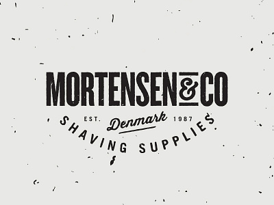 Mortensen graphic design grunge identity lettering logo old retro texture type typography vintage