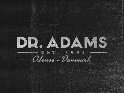 Dr. Adams lettering logo mark type typography vintage