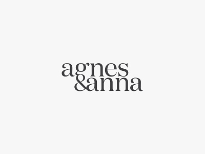 Agnes & Anna a logo logomark monogram symbol