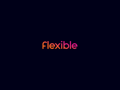 Flex logotype flexible logo logotype type typography