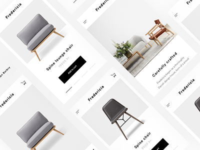 Fredericia app ecommerce furniture minimal minimalism