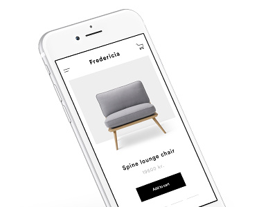 Fredericia 2 app ecommerce furniture minimal minimalism