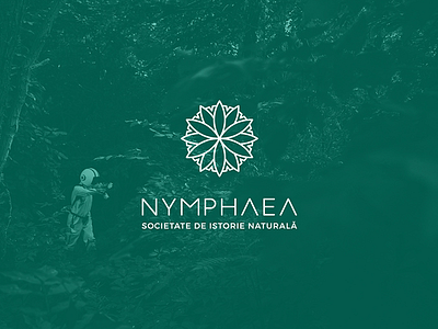 NYMPHAEA brand design environmental flower graphic green logo lotus rebranding simple