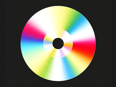 CD artwork cd design gradient holo holographic illustration music rainbow