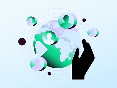 Global & Local business global globe illustration local trends vector world