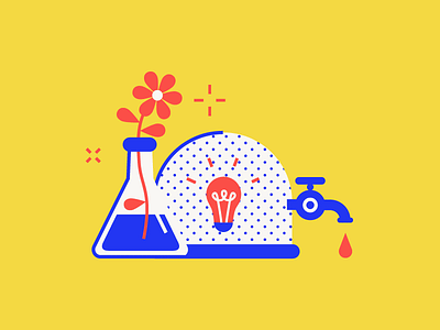 Culture business culture flower growth icon idea lightbulb science scientific strategy tap vector