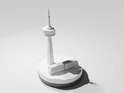 Toronto. 3d canada digitalart lowpoly ontario render toronto tower