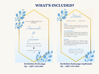 Wedding invitation template