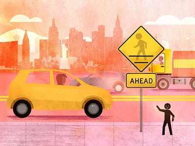 Scene04 adobeaftereffects aftereffects animation characteranimation characterdesign crosswalk jaywalking mograph motiondesign psa publicserviceannouncement safety