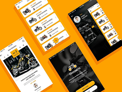 Bikemania app design ui ux work