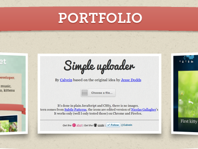 Portfolio Redesign css3 htlm5 portoflio