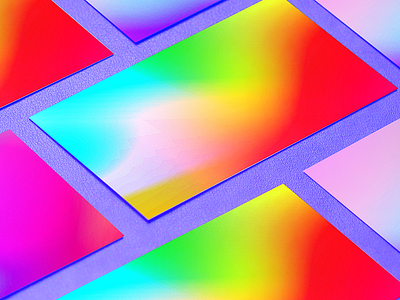 Gradient Cards abstract art cards color design gradient illustrator minimal mockup rainbow ui web