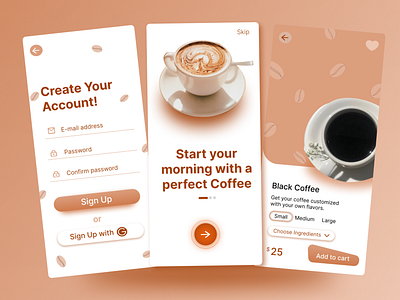 Coffee Shop App UI