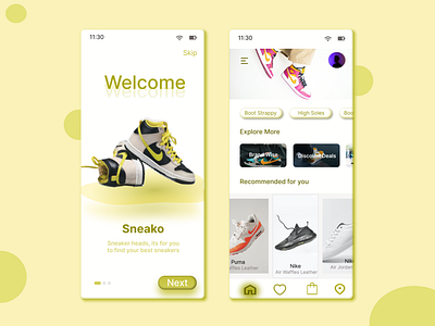 Sneakers App UI