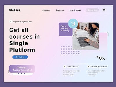 Landing page (Daily UI challenge Day 3)