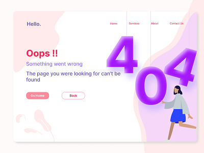 Day 8 of DailyUI Challenge(404 Error page)