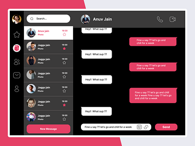 Day 13 of daily UI Challenge for Direct Messaging branding chat app ui chatbox daily 013 dailyui design direct messaging ui ui 013 uidesign ux
