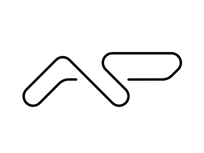 Logo Andrei Pop design grid initials logo