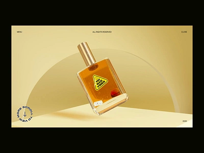 Fragrance Bottle Spin aftereffects cinema4d interaction octane typography ui