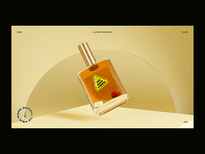 Fragrance Bottle Spin aftereffects cinema4d interaction octane typography ui