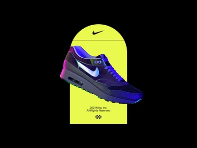 Air max c4d interaction nike nike air max octan typography ui web