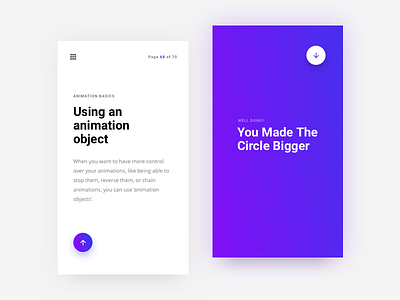 Circle grow framer typography ui