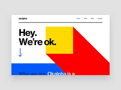Okalpha Website interaction makereign sketch typography ui web webflow
