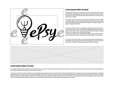 ePsy logo adviser branding career consultancy consulting logo guideline hr idea job lightbulb online vector