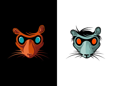 Rat adobe illustrator gamer geek illustration rat vector