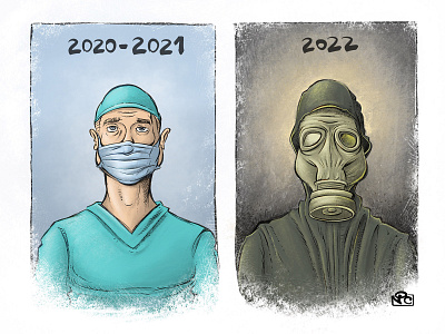 Masks cartoon covid drawing editorial editorial cartoon illustration masks nuclear sketch war