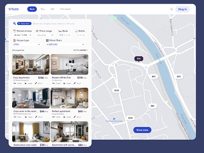 🏘 Rent Property Dashboard airbnb apartment appointment booking booking app buy card dashboard filters flat home hotel hotel reservation house map real estate realestate rent travel web