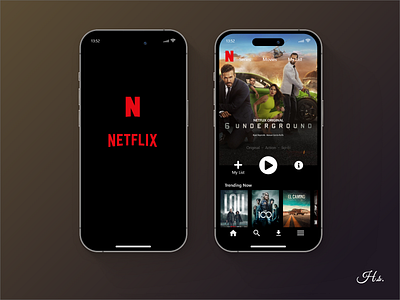 Netflix App Redesign (Concept) app app design branding design graphic design netflix netflix app netflix redesign redesign ui ux