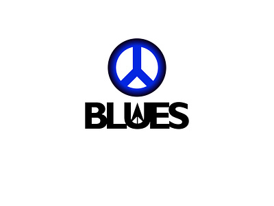 Blues and peace symbol concept. branding design graphic design illustration logo logodesign typography ui ux vector
