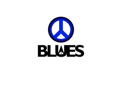 Blues and peace symbol concept. branding design graphic design illustration logo logodesign typography ui ux vector