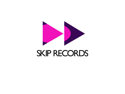 SKIP records concept. branding design graphic design illustration logo logodesign typography ui ux vector