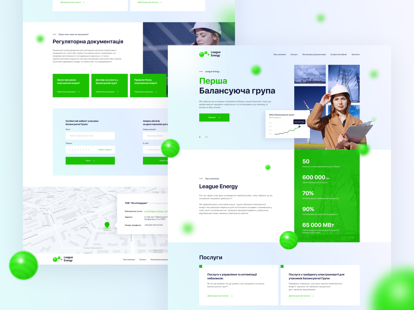 League Energy - Landing Page & Logo by Ivan Pokazka on Dribbble