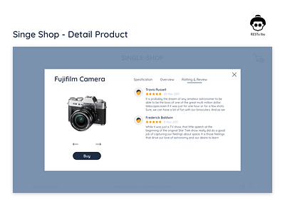 Single Shop - Detail Product e commerce ui ux web design