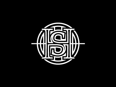 HS Logo black logo monogram white
