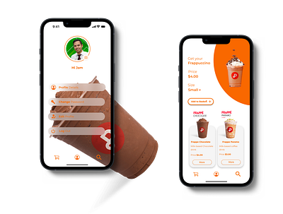 ParamoCafeApp app branding design graphic design productdesign ui uidesigner